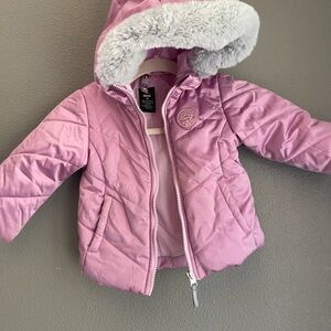 Gerry Weber Pink Kids Jacket with Gray Lining